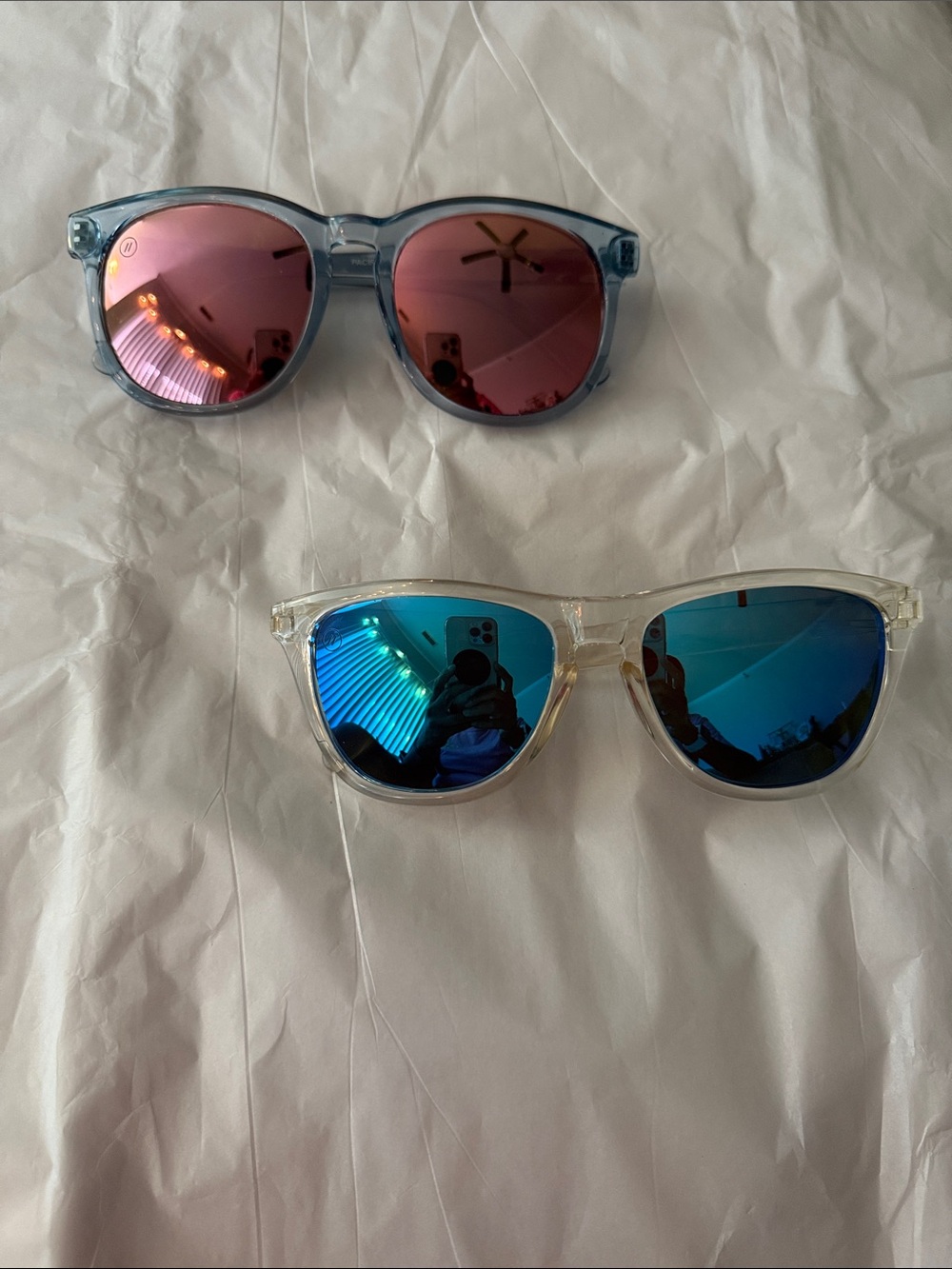 BLENDERS Mirrored Lens Sunglasses bundle — Pink/Blue Reflective Lenses